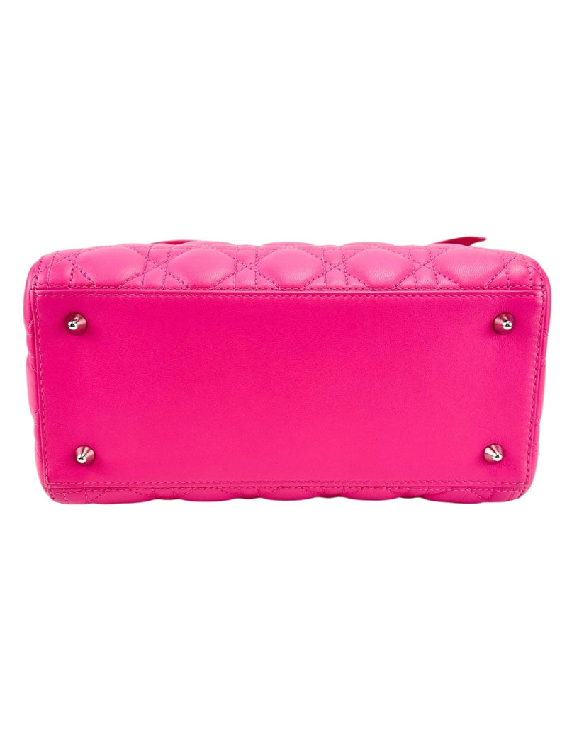 Christian Dior Pink Medium Lady Dior with Strap