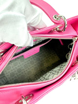 Christian Dior Pink Medium Lady Dior with Strap