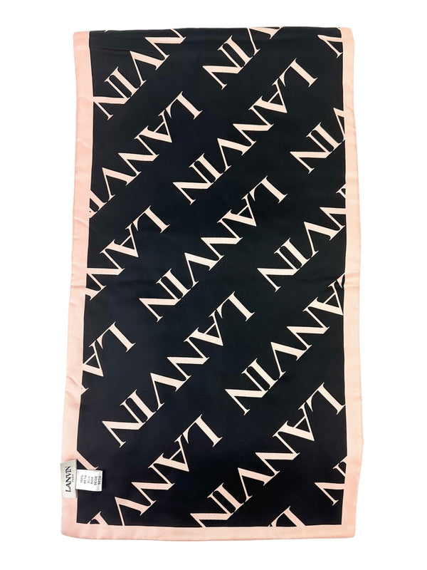 Lanvin Beige, Gray & Pink Slik Scarf