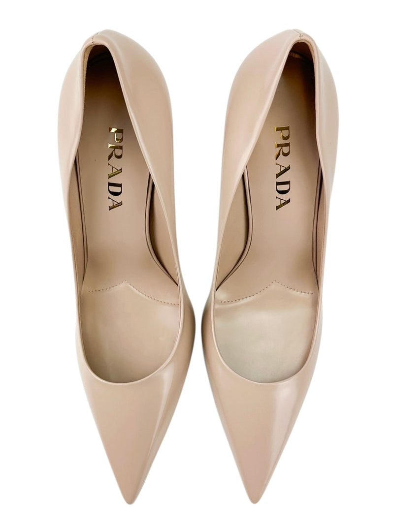 Prada Beige Calzature Point Toe Pumps Size 39