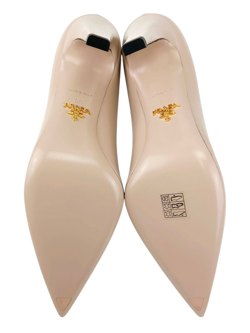 Prada Beige Calzature Point Toe Pumps Size 39
