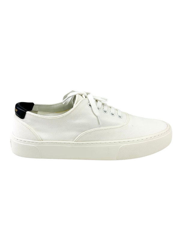 Saint Laurent White Canvas Sneakers Size 39.5