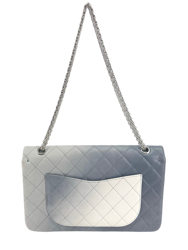Chanel Silver Degrade Reissue 2.55 227 Shoulder Bag