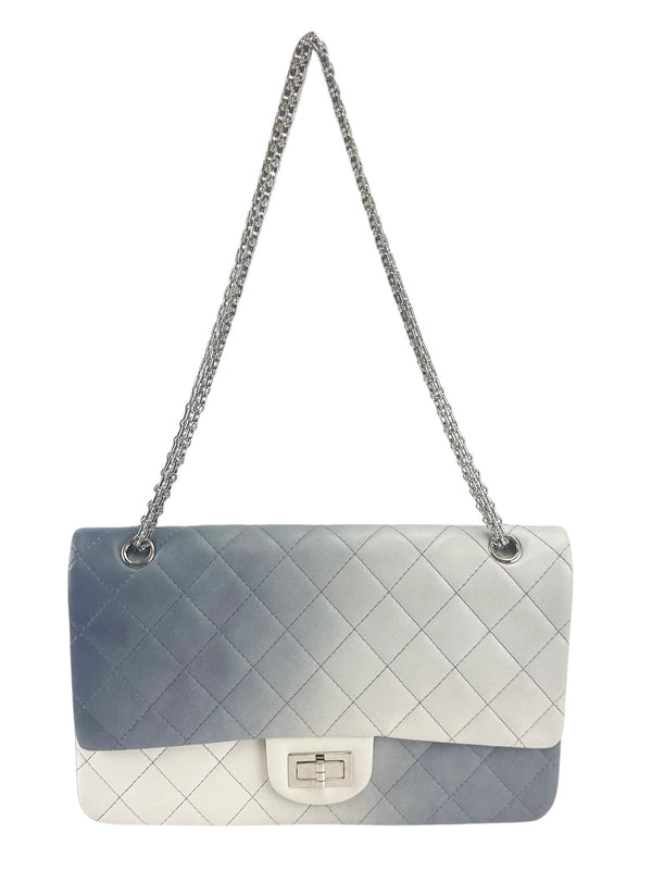 Chanel Silver Degrade Reissue 2.55 227 Shoulder Bag