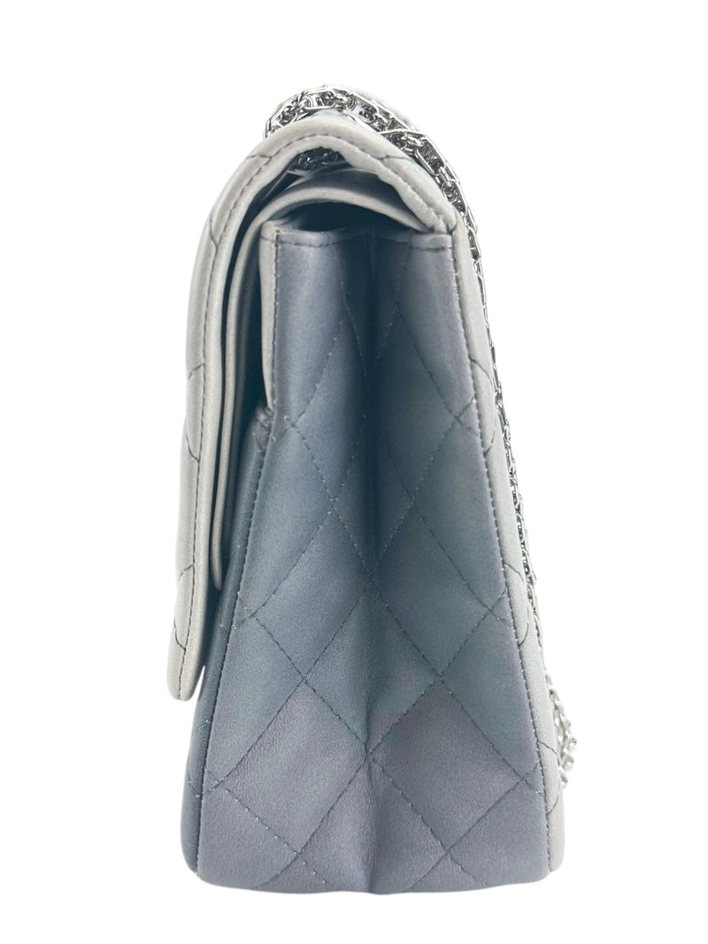 Chanel Silver Degrade Reissue 2.55 227 Shoulder Bag