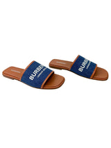 Burberry Blue Denim Carolyn Sandals Size 38