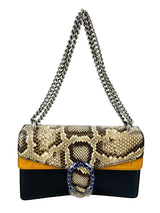 Gucci Black Dionysus Snake Print Shoulder Bag