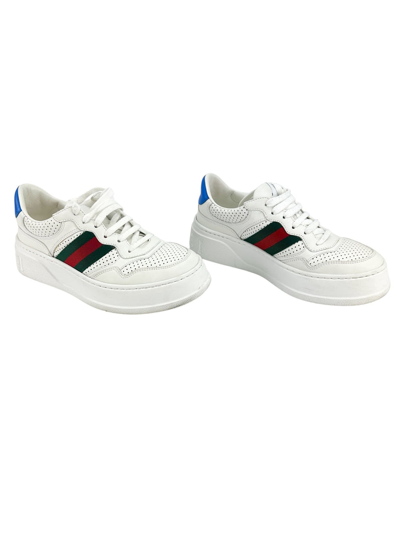 Gucci White Chunky GG Sneakers Size 38