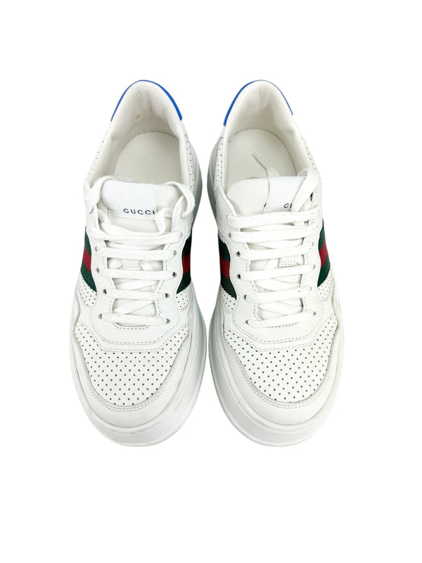 Gucci White Chunky GG Sneakers Size 38