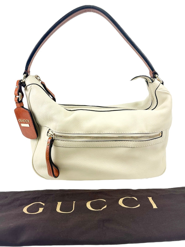 Gucci Beige and Brown Shoulder Bag