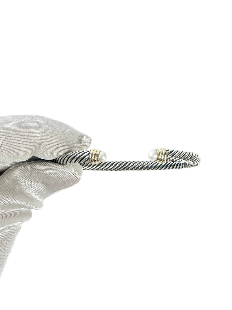 David Yurman Cable Pearl Bracelet 5 MM- Medium size
