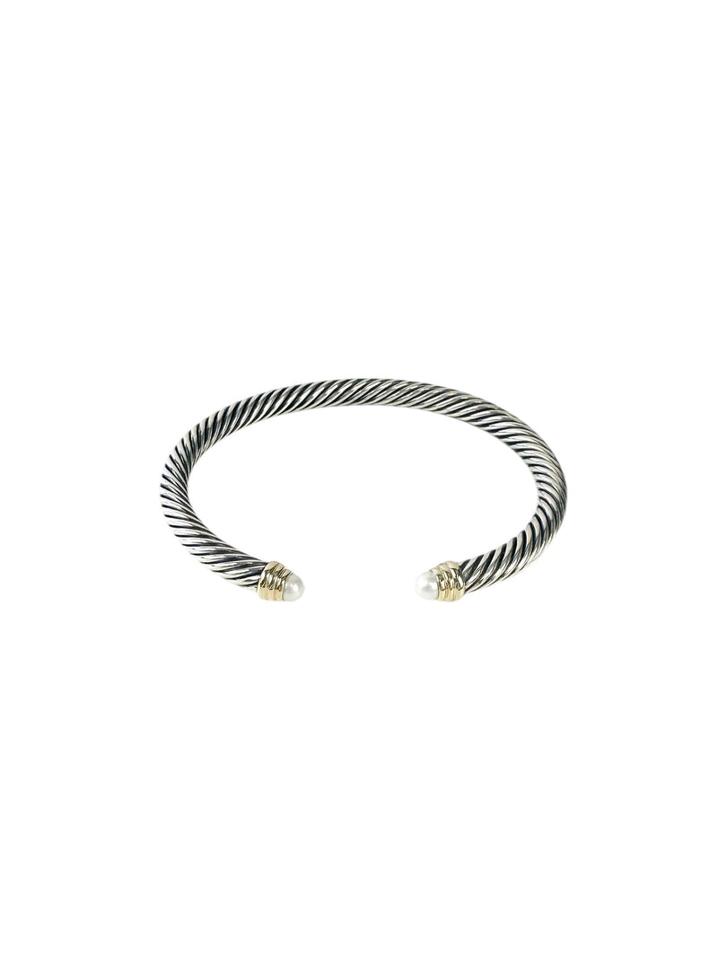 David Yurman Cable Pearl Bracelet 5 MM- Medium size