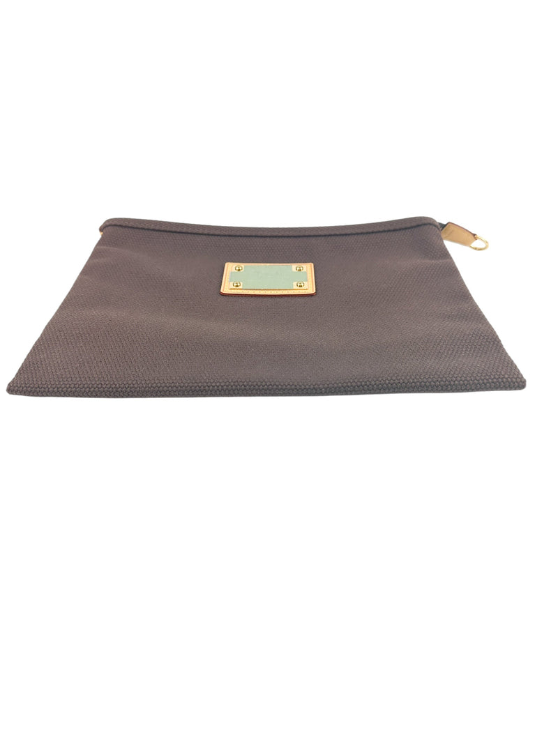 Louis Vuitton Brown Pochette Platform GM Antigua Pouch