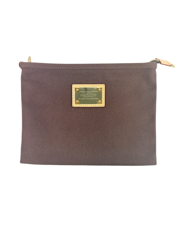 Louis Vuitton Brown Pochette Platform GM Antigua Pouch