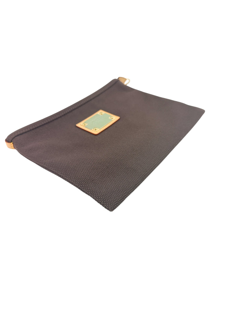 Louis Vuitton Brown Pochette Platform GM Antigua Pouch