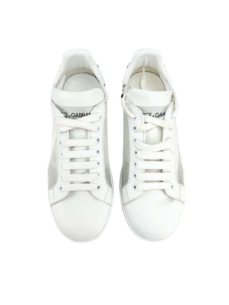 Dolce & Gabbana Portofino Mesh Sneakers Size 38