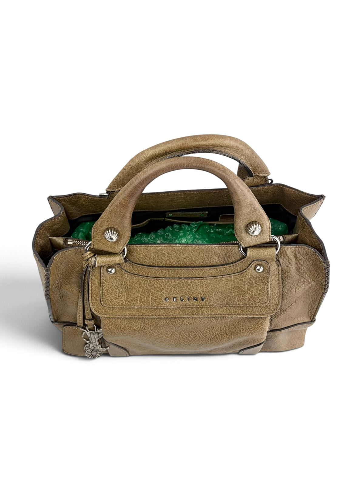 celine-vintage-brown-leather-boogie-bag-5