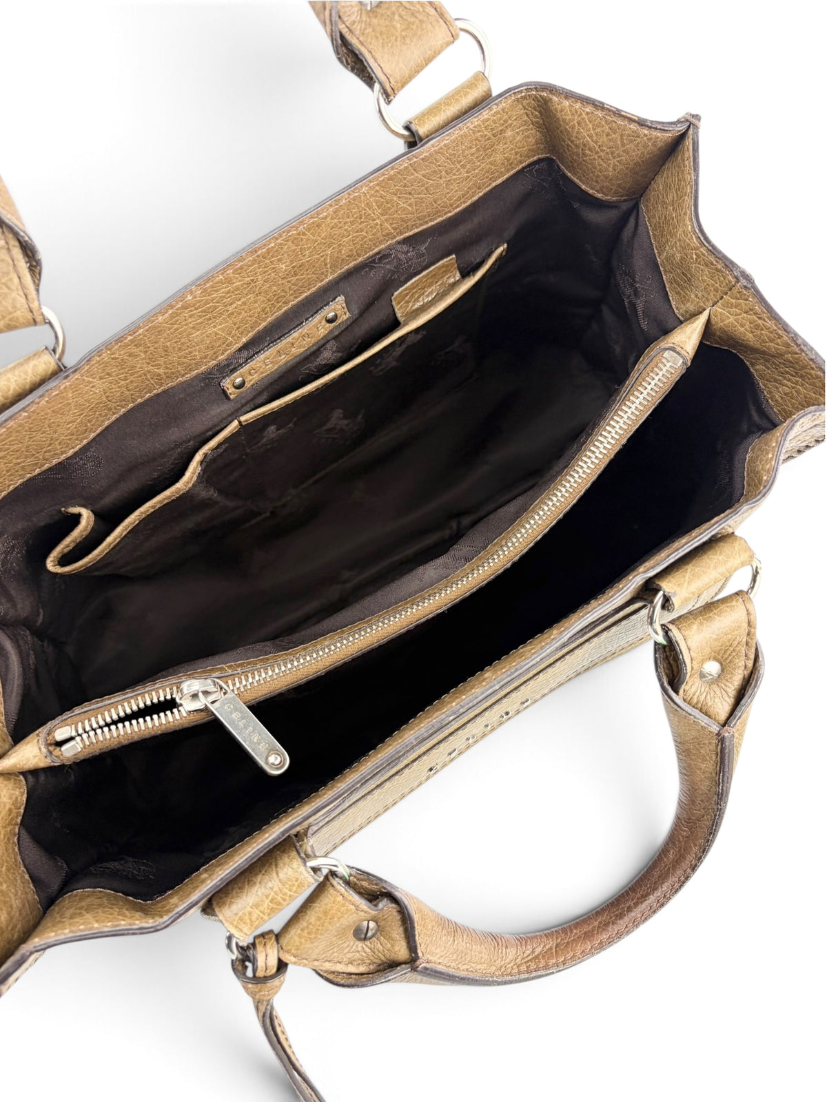 celine-vintage-brown-leather-boogie-bag-9