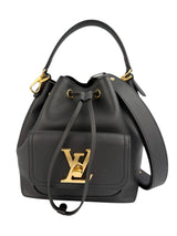 Louis Vuitton Black LockMe Bucket Bag