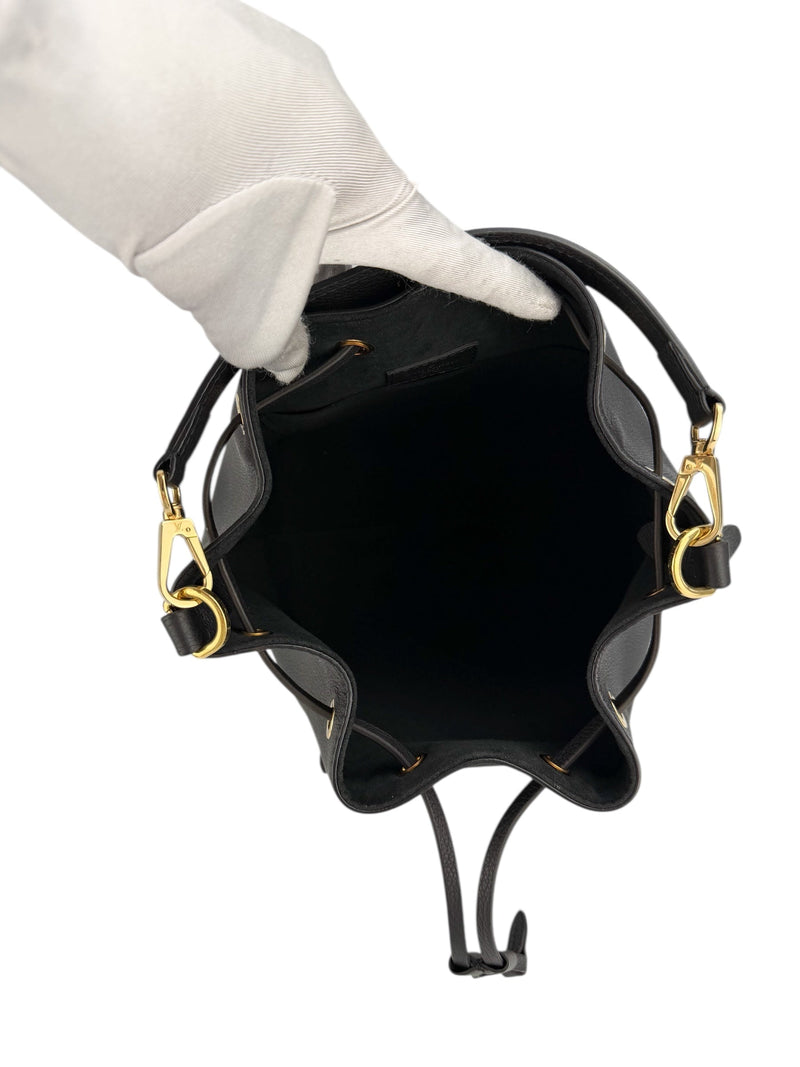 Louis Vuitton Black LockMe Bucket Bag