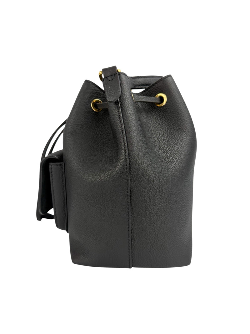 Louis Vuitton Black LockMe Bucket Bag