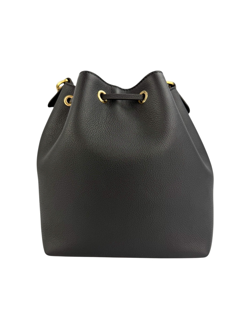 Louis Vuitton Black LockMe Bucket Bag