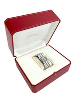 Cartier Silver Ruban Wrist Watch in Box