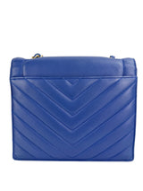 Chanel Blue Calfskin Coco Envelope Flap Bag