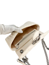 Gucci Off White Leather Marmont Flap