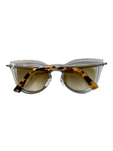 Valentino Gold Lens Gunmetal Sunglasses