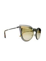 Valentino Gold Lens Gunmetal Sunglasses