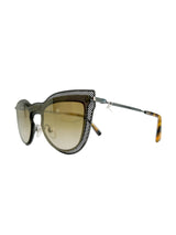 Valentino Gold Lens Gunmetal Sunglasses