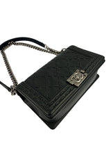 Chanel Black Caviar Paris Dallas Boy Bag Medium