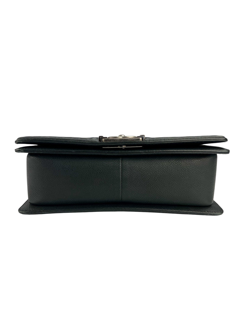 Chanel Black Caviar Paris Dallas Boy Bag Medium