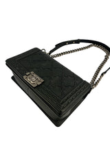Chanel Black Caviar Paris Dallas Boy Bag Medium