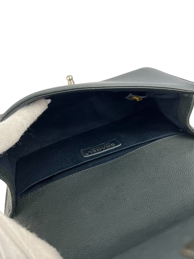Chanel Black Caviar Paris Dallas Boy Bag Medium