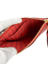 Louis Vuitton Red Empreinte Leather Zip Pouch