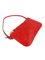 Louis Vuitton Red Empreinte Leather Zip Pouch