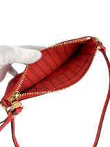 Louis Vuitton Red Empreinte Leather Zip Pouch