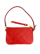 Louis Vuitton Red Empreinte Leather Zip Pouch