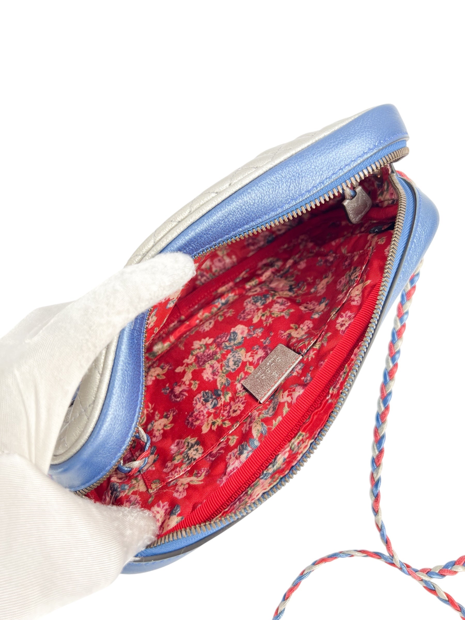 Gucci Red, Silver and Blue Camera Bag