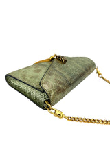 Bulgaria Green Python Wristlet