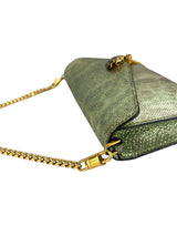 Bulgaria Green Python Wristlet