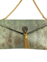 Bulgaria Green Python Wristlet