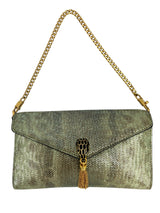 Bulgaria Green Python Wristlet