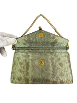 Bulgaria Green Python Wristlet