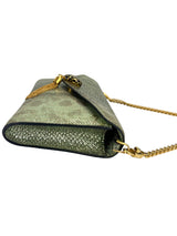 Bulgaria Green Python Wristlet