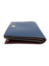 Celine Blue Leather Compact Wallet