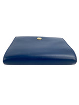Celine Blue Leather Compact Wallet