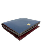 Celine Blue Leather Compact Wallet